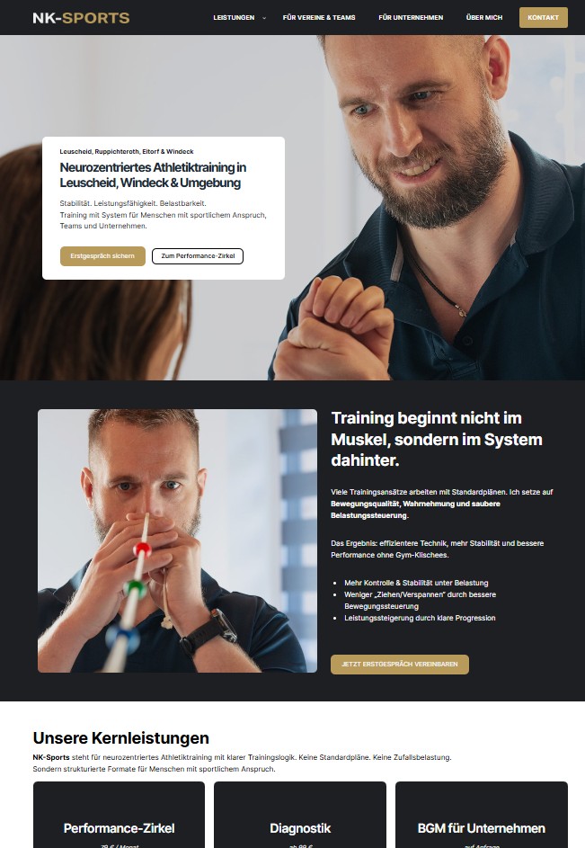 NK-Sports — Webdesign